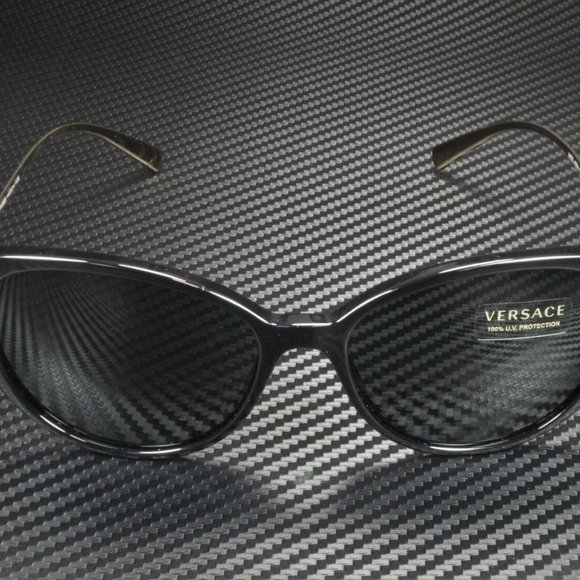 Versace 55mm Black Sunglasses